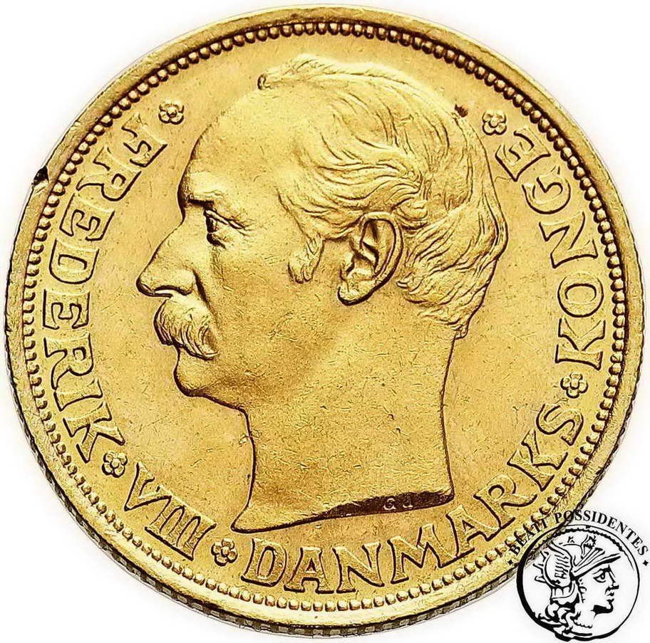 Dania Fryderyk VIII 20 koron 1912 st. 2+