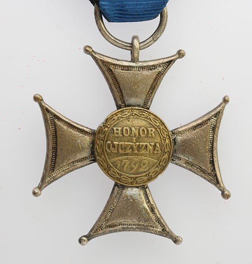 Krzyż Virtuti Militari, wtórnik. Tombak srebrzony.
