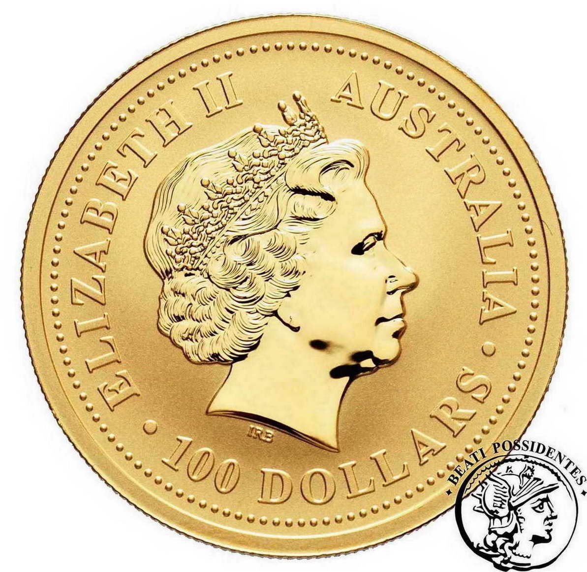 Australia Elżbieta II 100 $ dolarów 2006 pies st. L