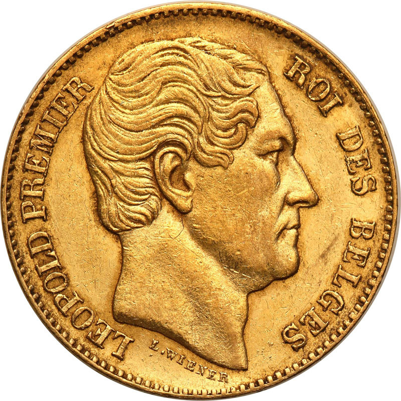 Belgia 20 franków 1865 st.2-