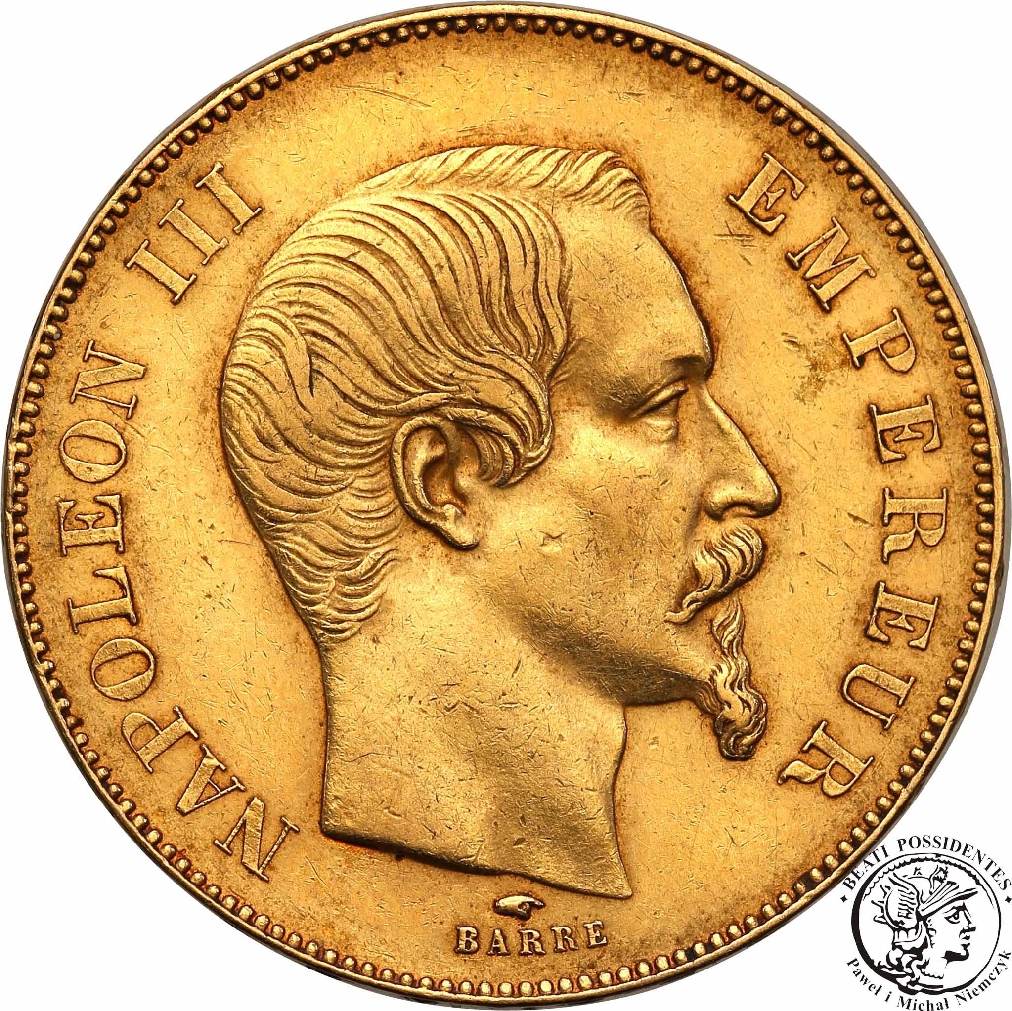 Francja 50 franków 1857 A Paris st.2