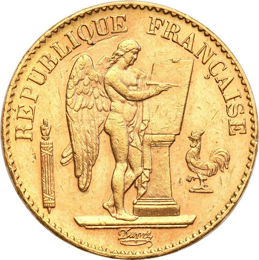 Francja 20 franków 1893 A st.1
