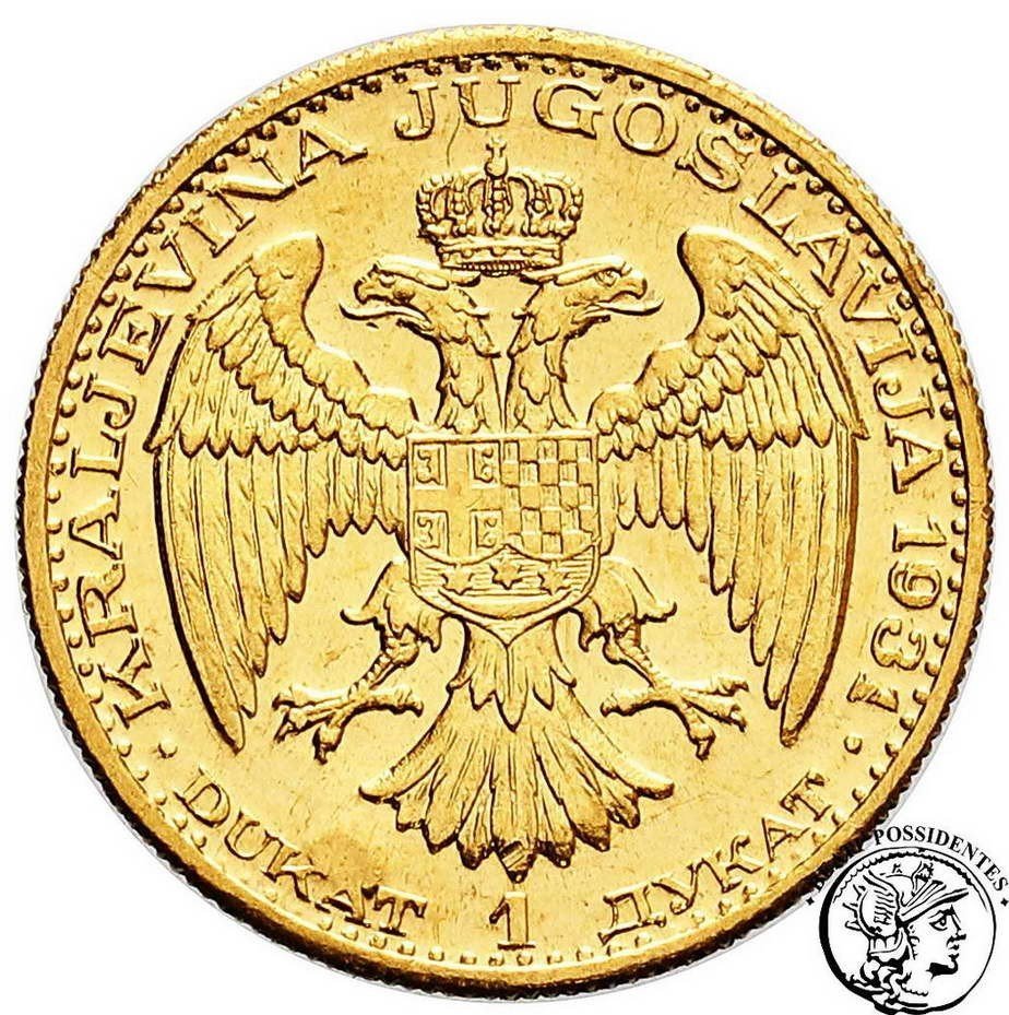 Jugosławia dukat 1931 dla Serbii (kłos) st.1-
