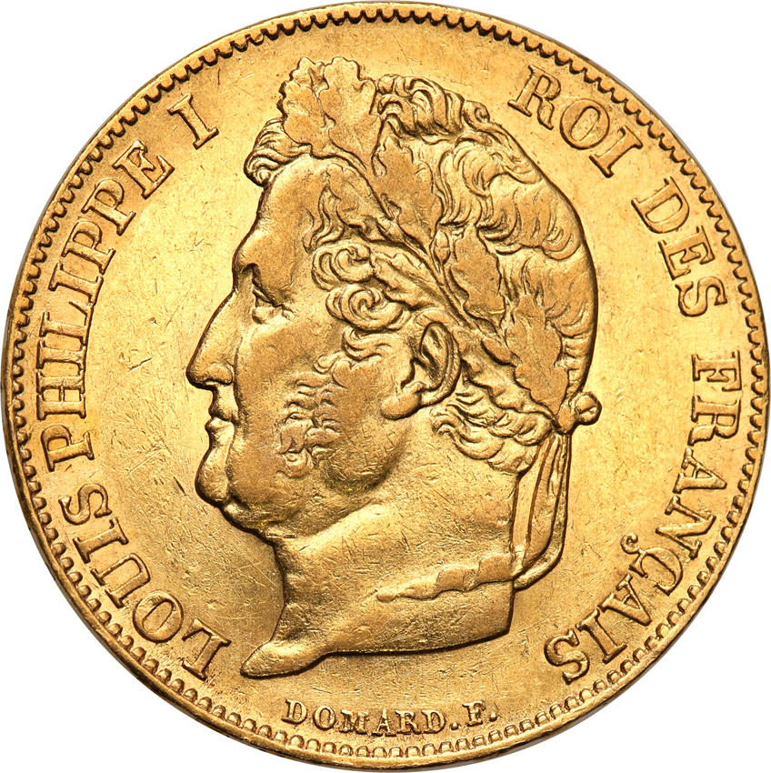 Francja 20 franków 1848 A Ludwik Filip I st.1-/2+