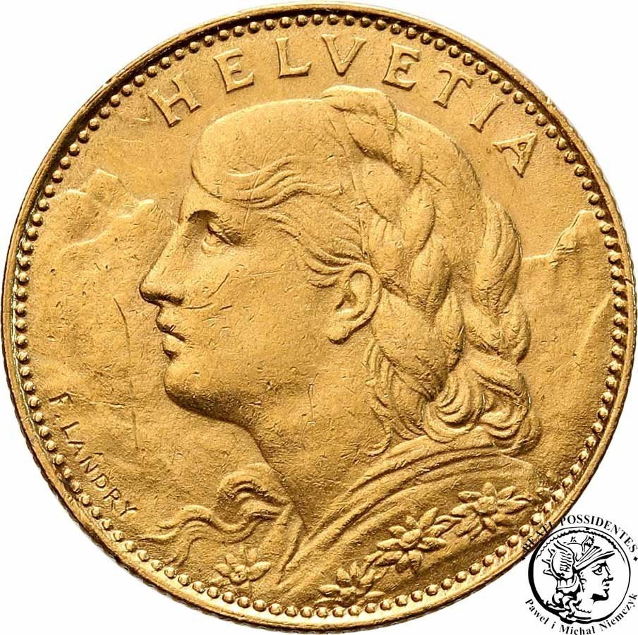 Szwajcaria 10 franków 1922 st. 1-