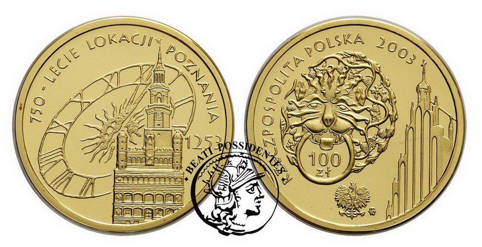 Polska III RP 100 zł Lokacja Poznania 2003