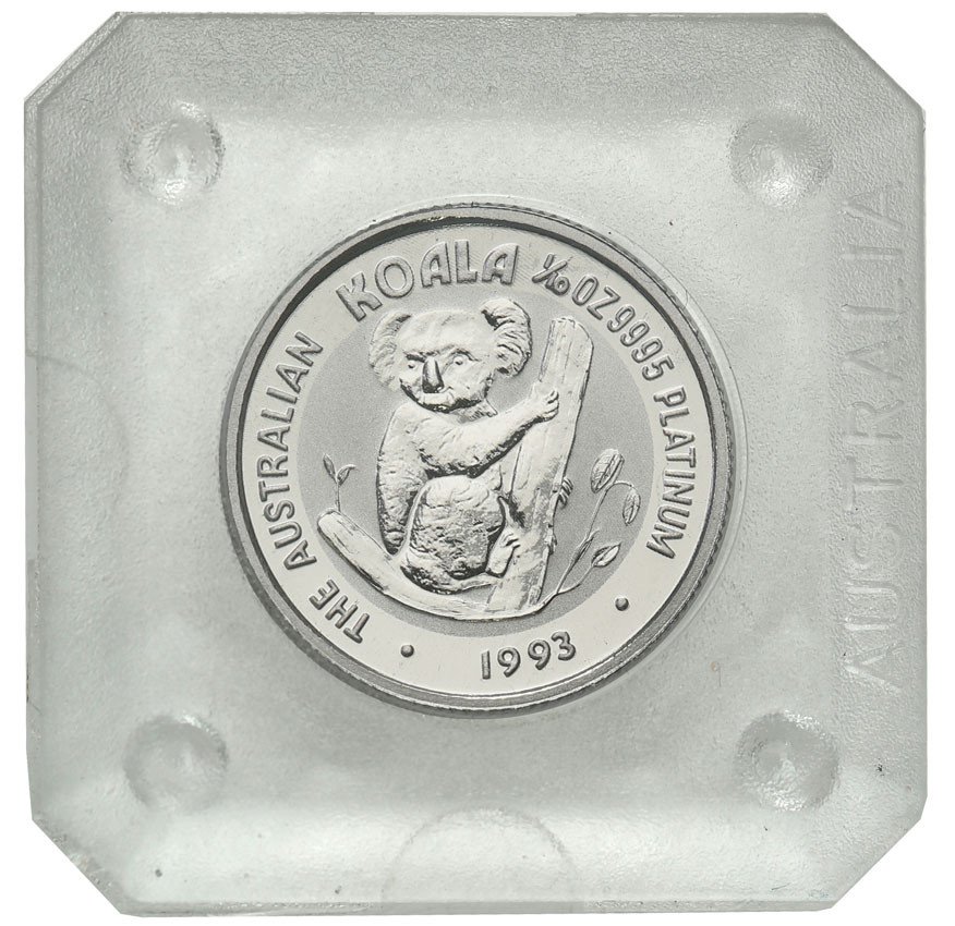 Australia 15 dolarów 1993 koala platyna 1/10 oz st.L