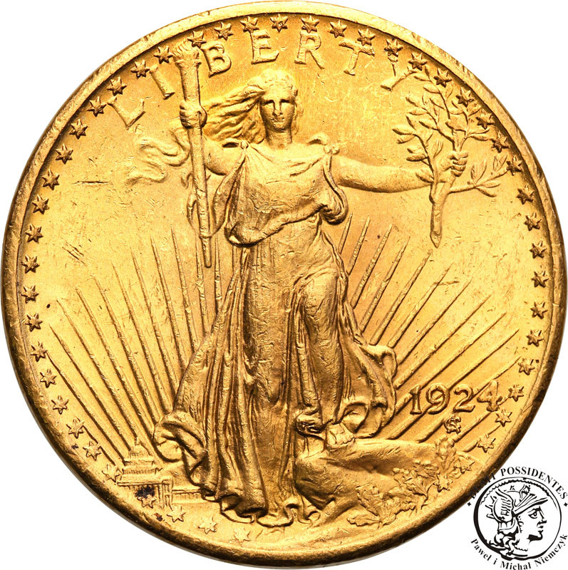 USA 20 dolarów Saint Gaudens 1924 st.1