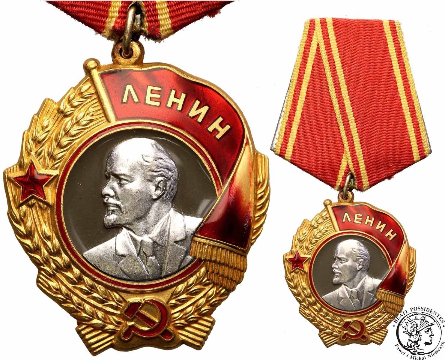 Rosja Order Lenina mennica Leningrad st. 1 Złoto + Platyna