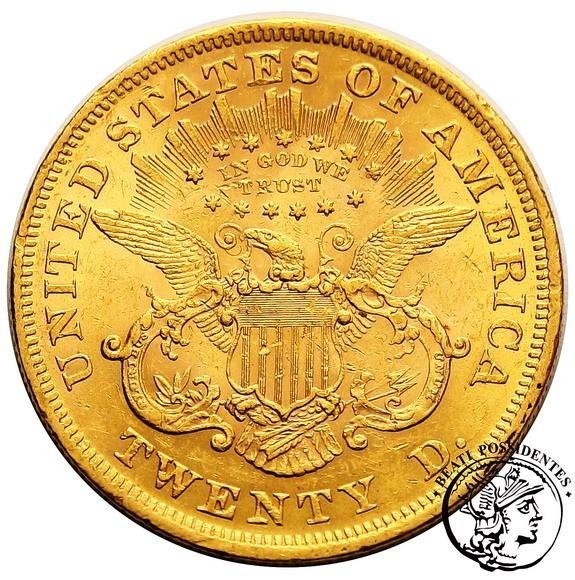 USA 20 $ dolarów 1873 Filadelfia st. 3+