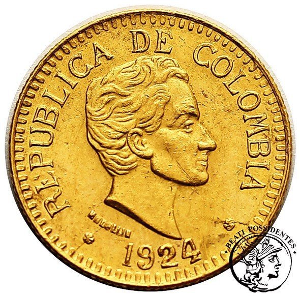 Kolumbia 2 1/2 Peso 1924 st. 2