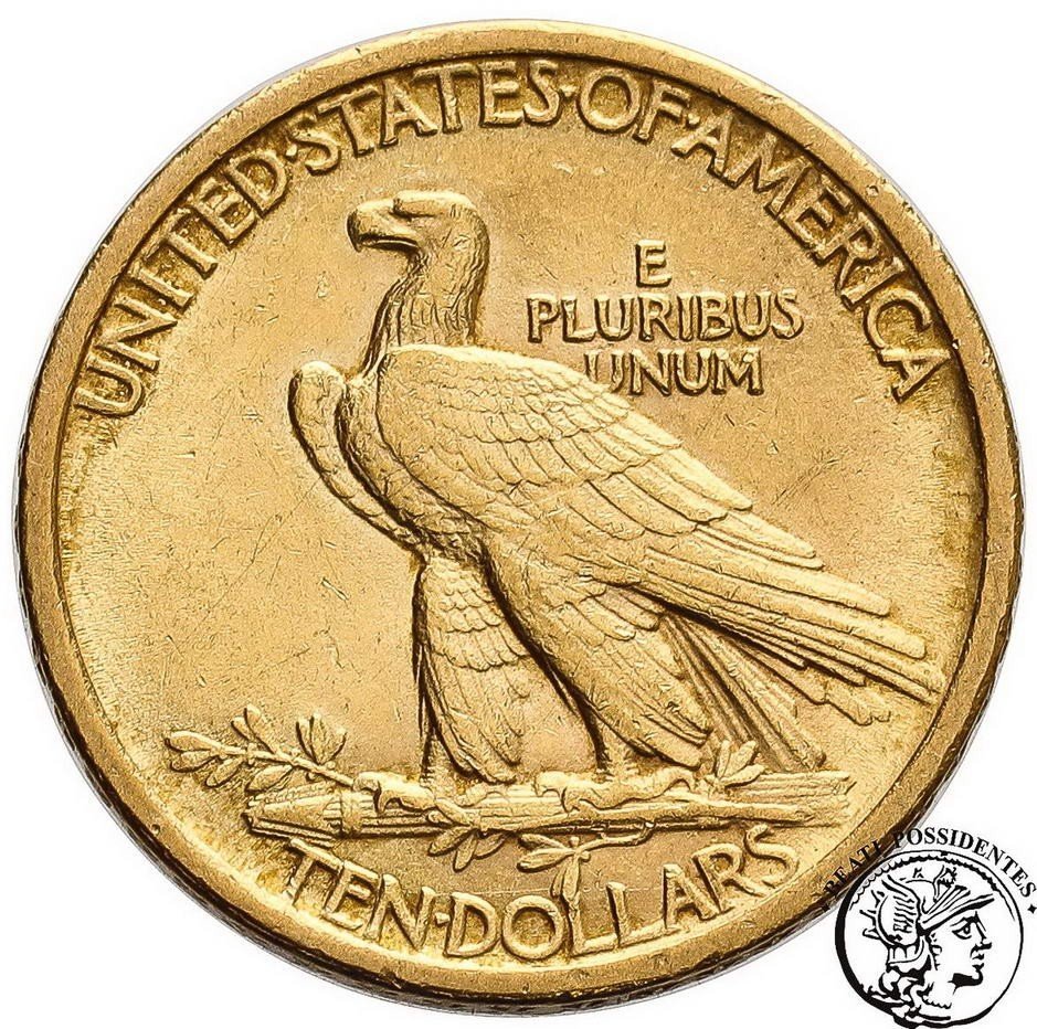 USA 10 dolarów Indianin 1907 Filadelfia st. 2-