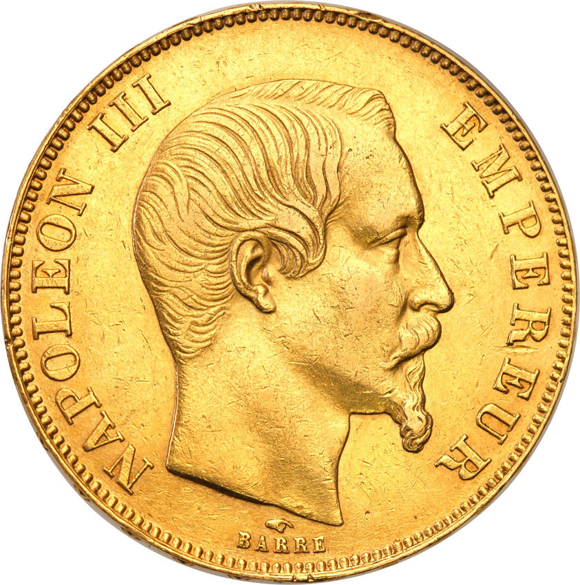 Francja 50 franków 1857 Napoleon III st.2