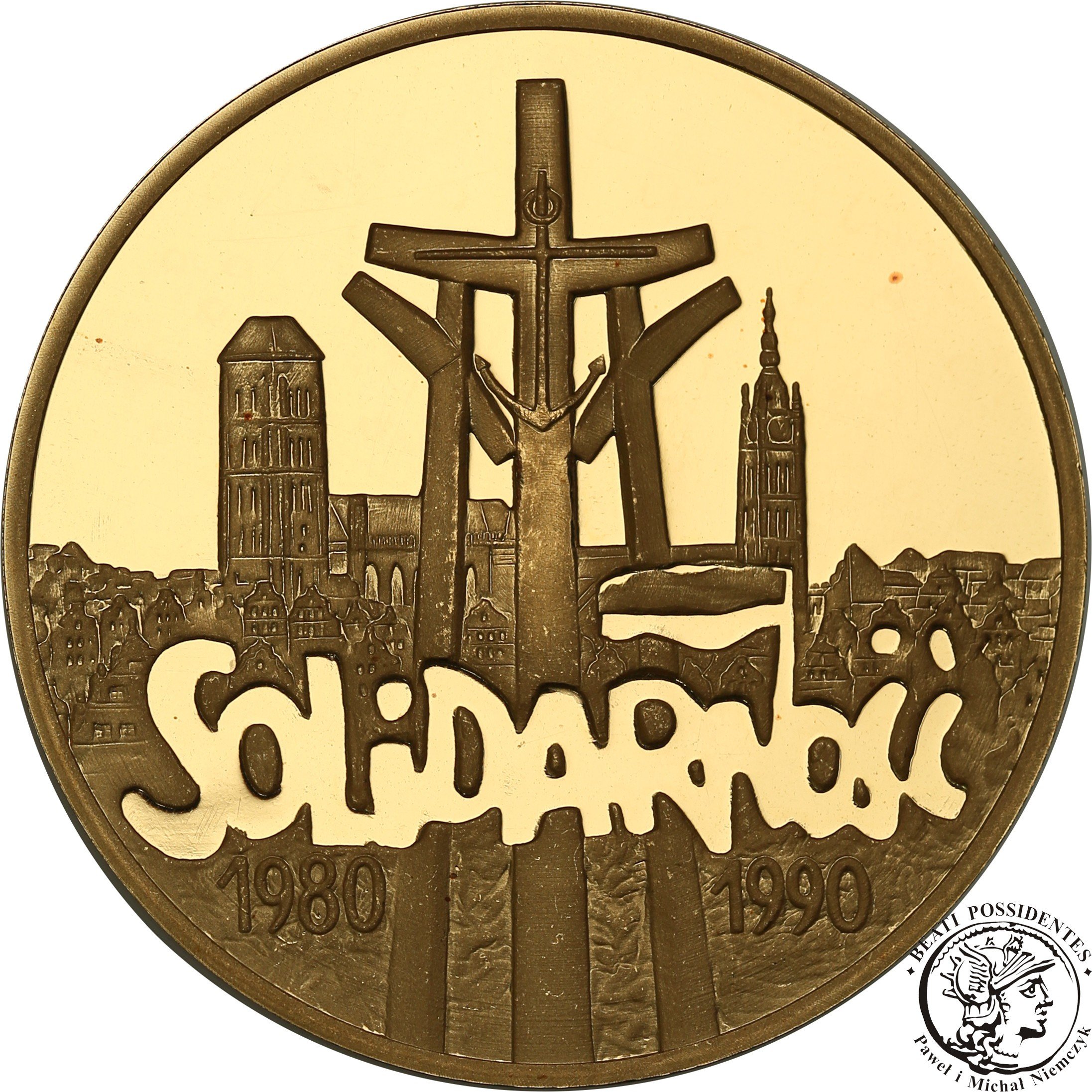 200 000 złotych 1990 Solidarność 39 mm st.L- 