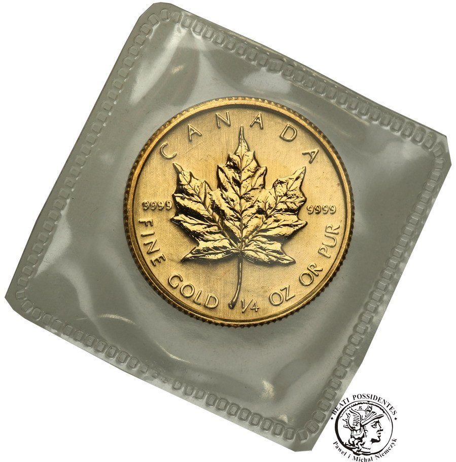 Kanada 10 dolarów 1985 liść klonu 1/4 uncji złota st.1