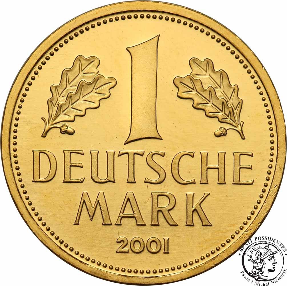Niemcy 1 marka 2001  F pożegnalna (Abschieldmark) st. L