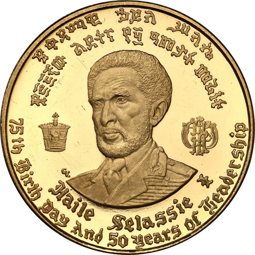 Etiopia 20 dolarów 1966 Haile Selassie st.L