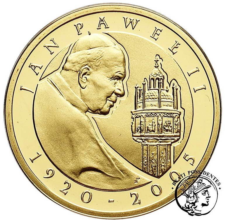 Polska Papież 100 złotych 2005 Jan Paweł II st.L