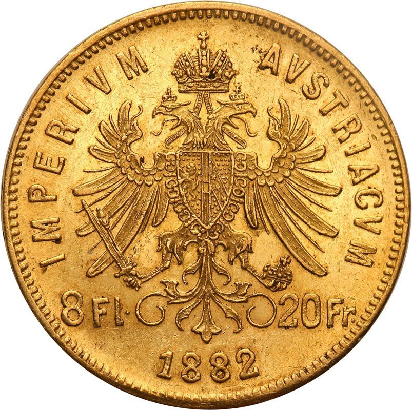 Austria 8 Florenów = 20 Franków 1882 st.1-