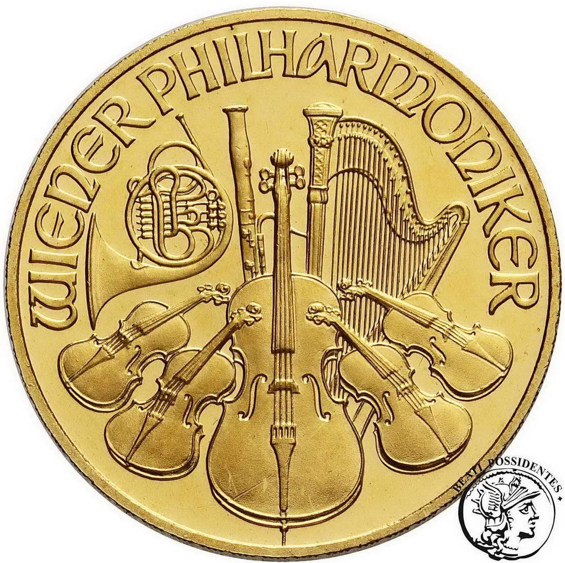 Austria 1000 Schilling 1995 Filharmonia 1/2 Oz Au st. 1
