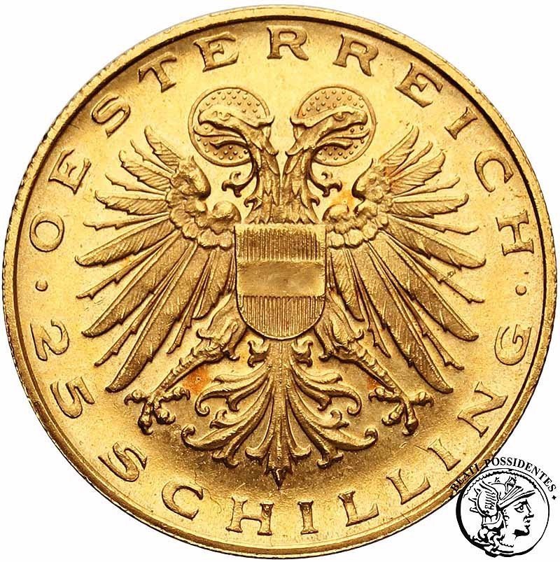 Austria 25 szylingów 1935 św. Leopold st. 1-