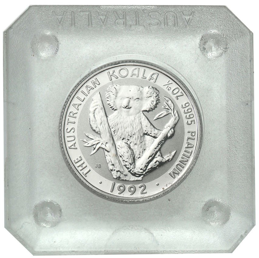 Australia 15 dolarów 1992 koala platyna 1/10 oz st.L