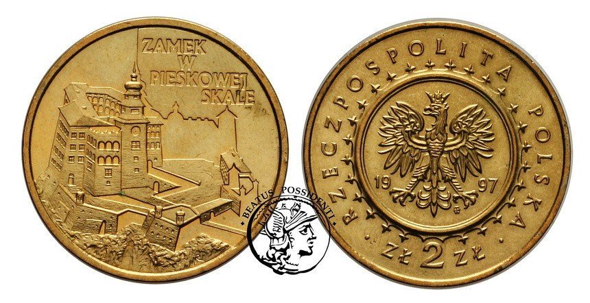 Polska, Zamek w Pieskowej Skale, 2 złote 1997 r.