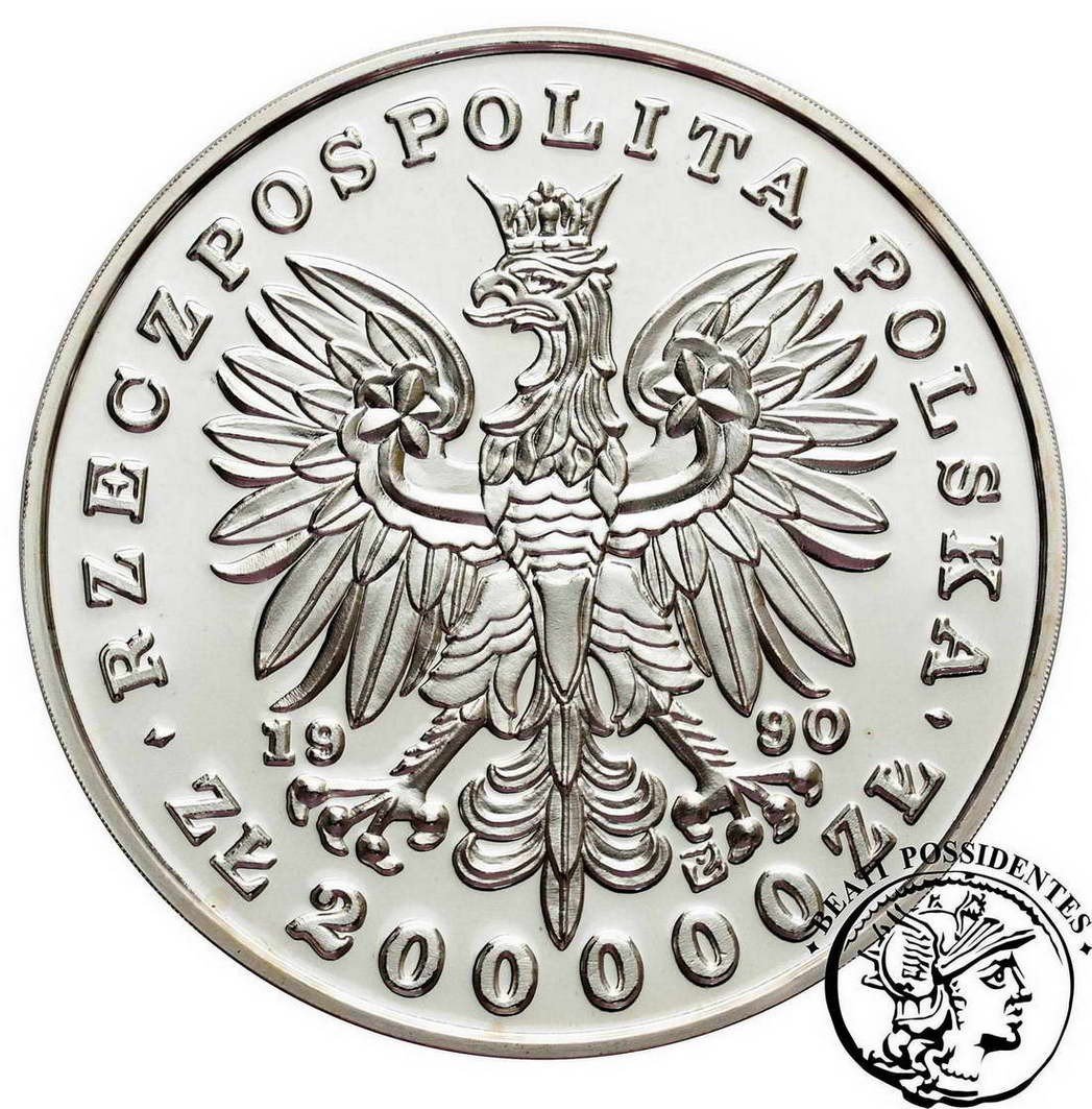 Polska III RP Duży Tryptyk 200 000 złotych Piłsudski st. L