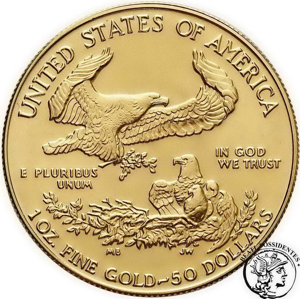 USA 50 dolarów 1988 (1 oz Au) st.1