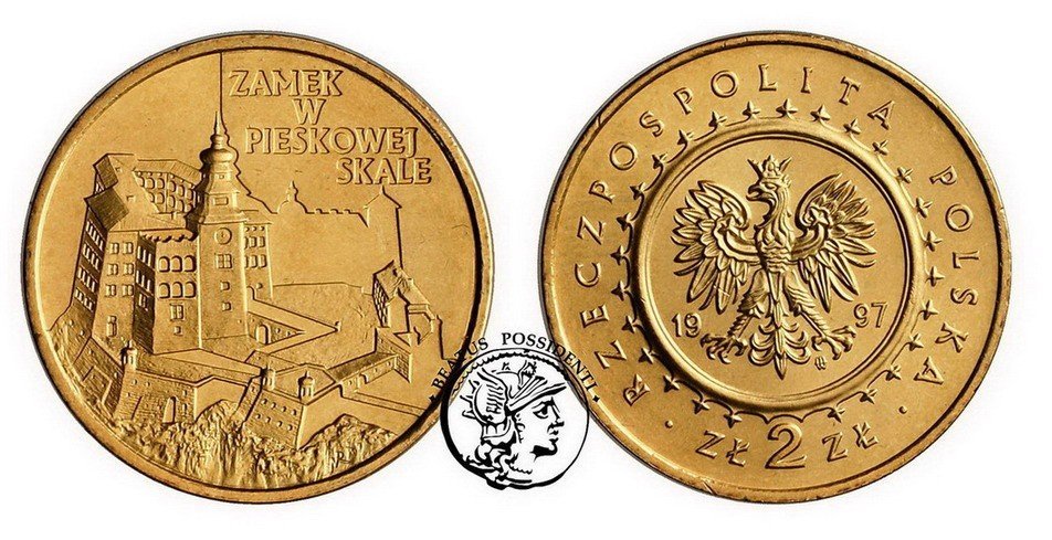 Polska, Zamek w Pieskowej Skale, 2 złote 1997 r.