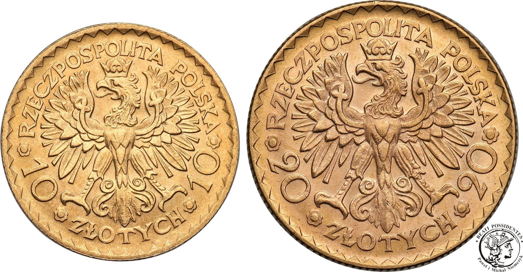 10 + 20 złotych 1925 Chrobry st.1