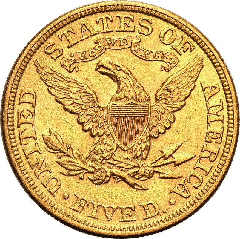 USA 5 dolarów 1899 Philadelphia st.1-