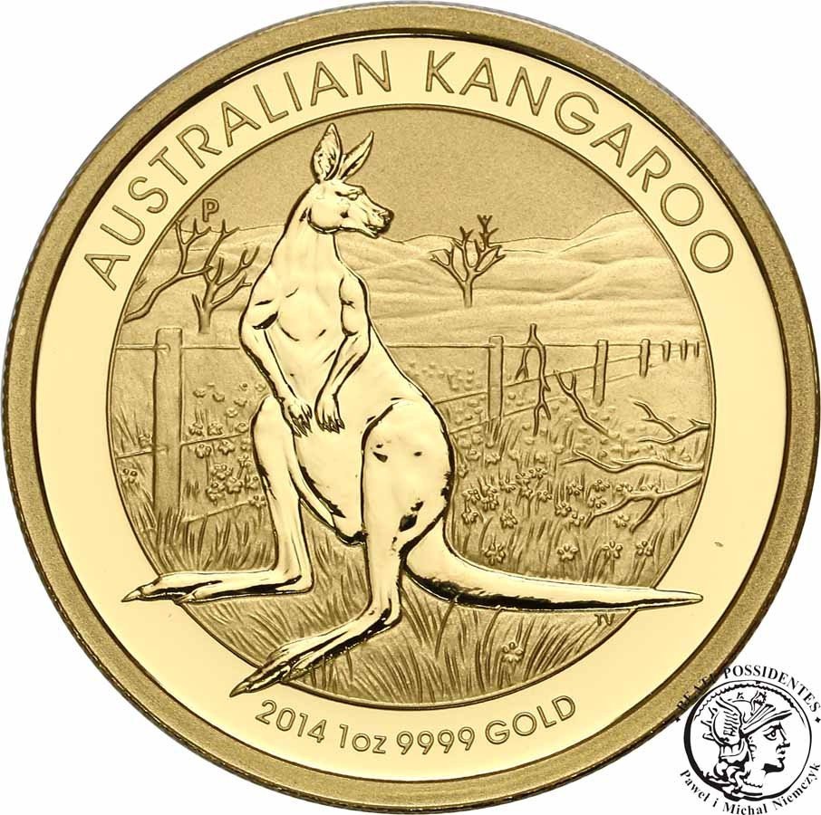 Australia 100 Dolarów 2007 1 uncja złota 999 Kangur st.L
