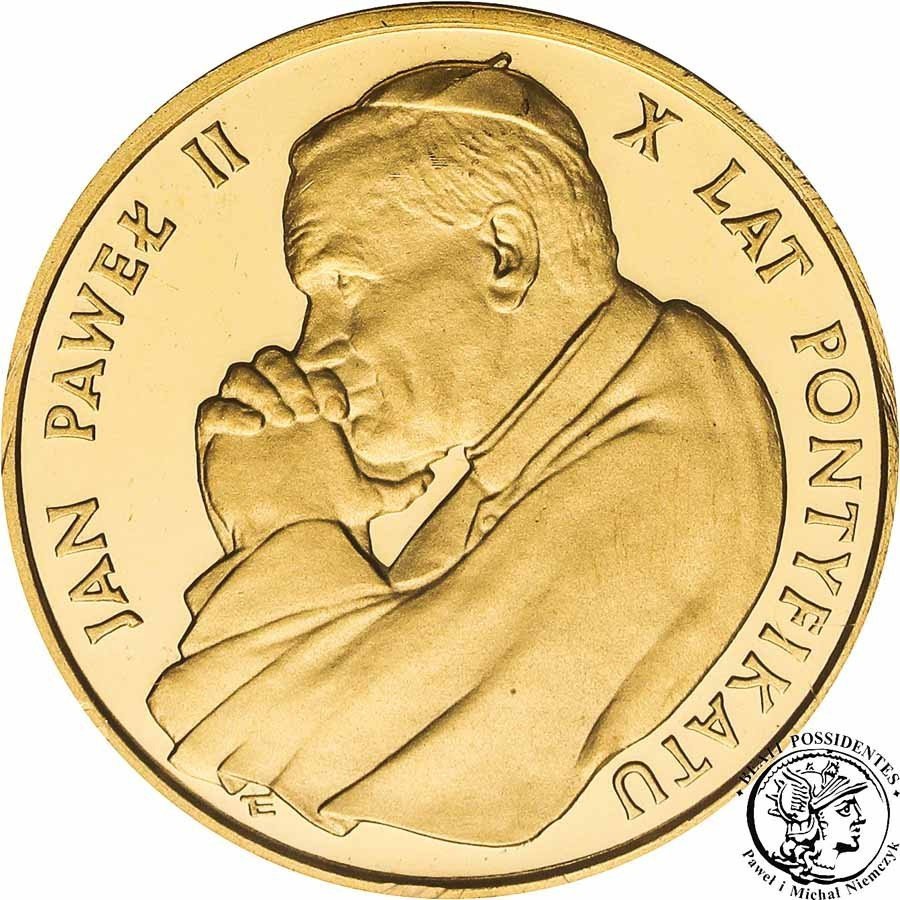 Polska 10 000 złotych 1988 Papież Jan Paweł II X lat Pontyfikatu NGC PF65