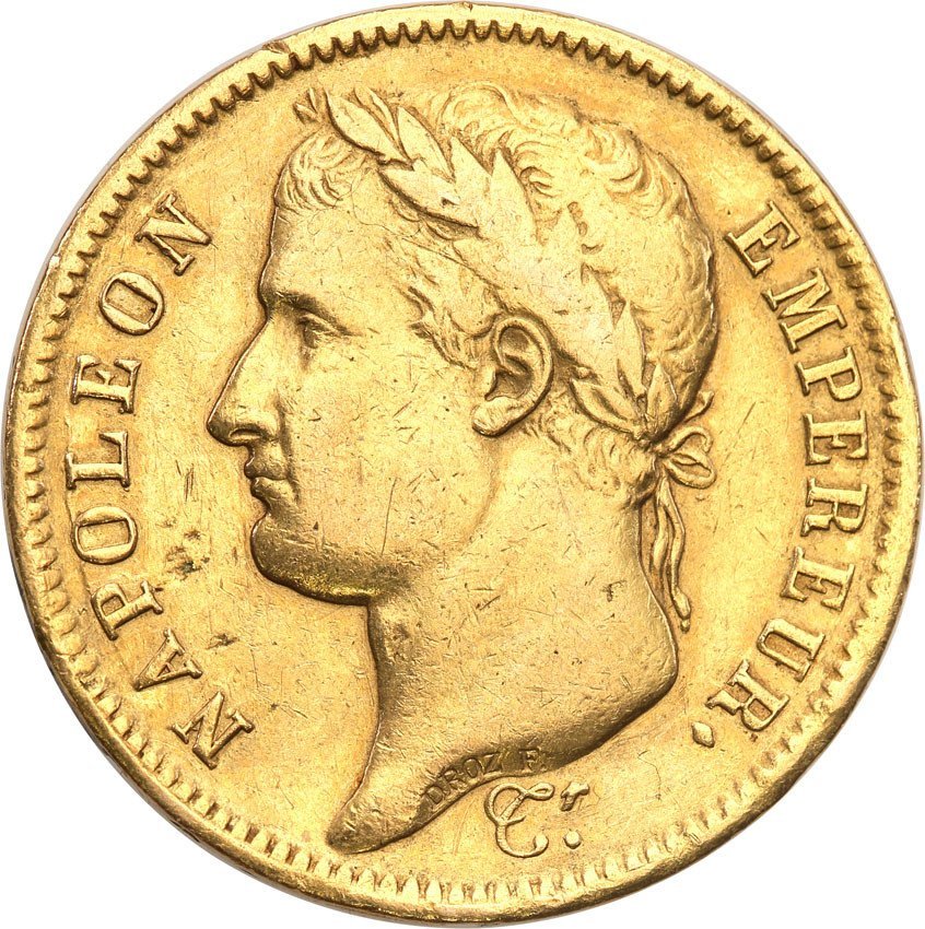 Francja 40 franków 1811 A st.3+