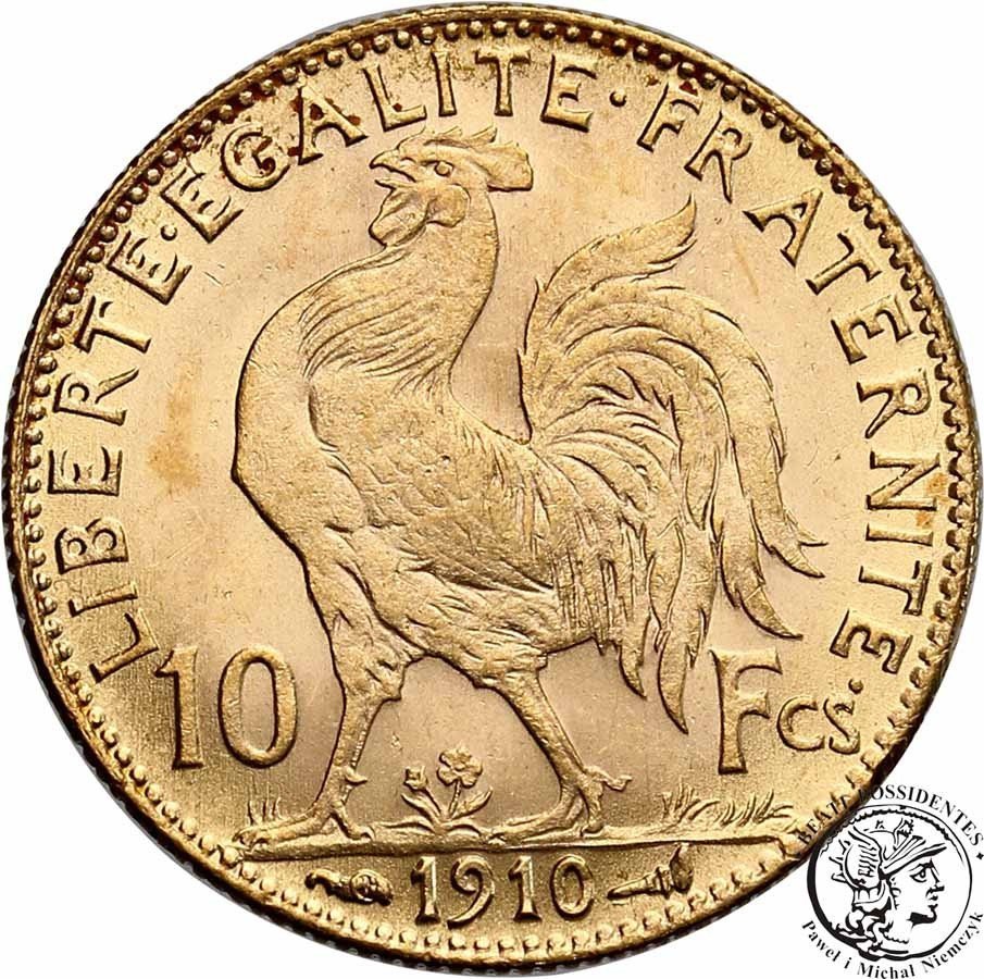 Francja 10 franków 1910 Kogut st. 1