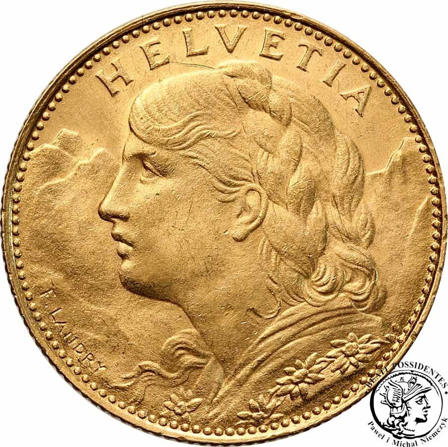 Szwajcaria 10 franków 1922 st. 1