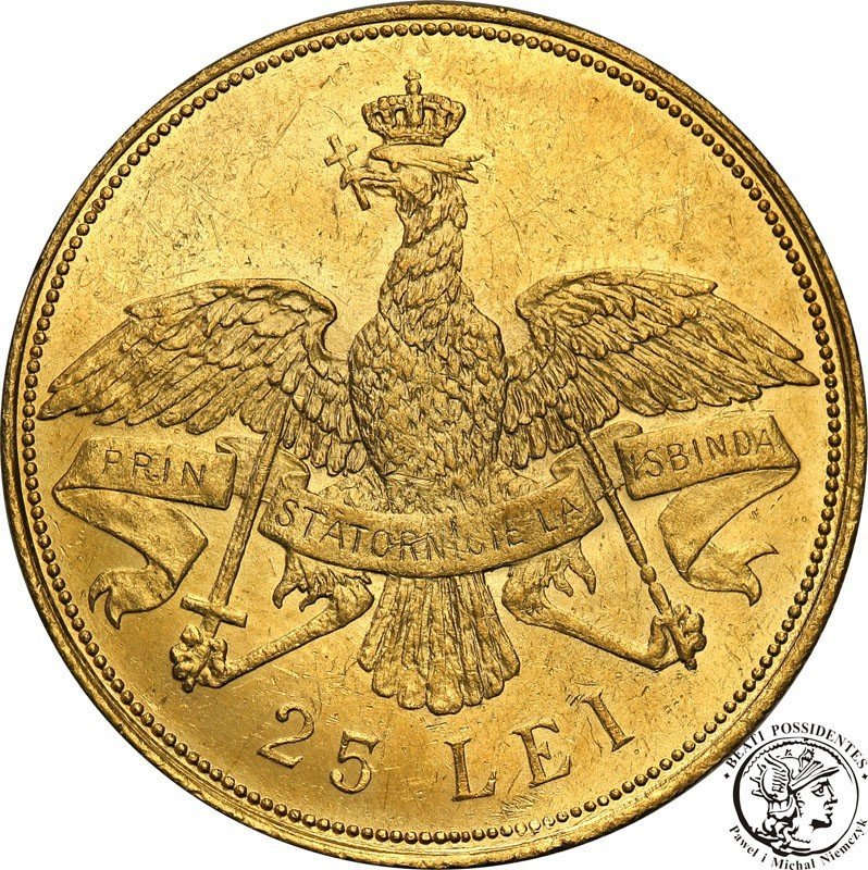 Rumunia 25 Lei 1906 st.3+