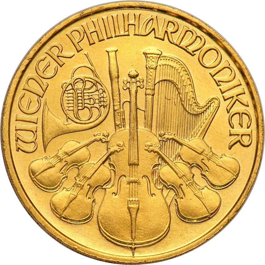 Austria 200 szylingów 1991 Filharmonicy (1/10 uncji złota) st.1
