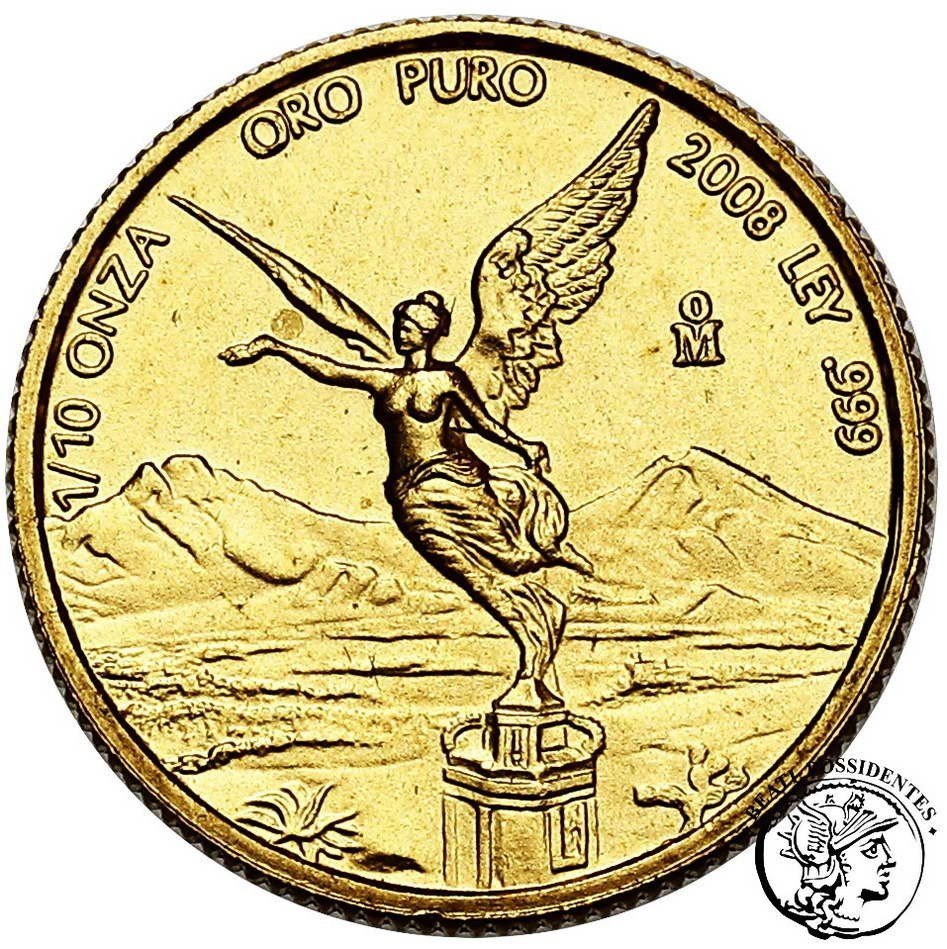 Meksyk 1/10 onza 2008 (1/10 oz Au) st.1
