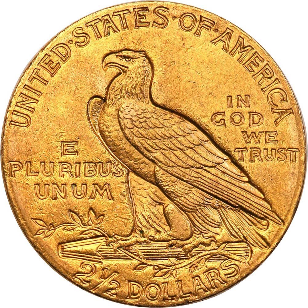 USA 2 1/2 dolara 1910 Philadelphia Indianin st. 2