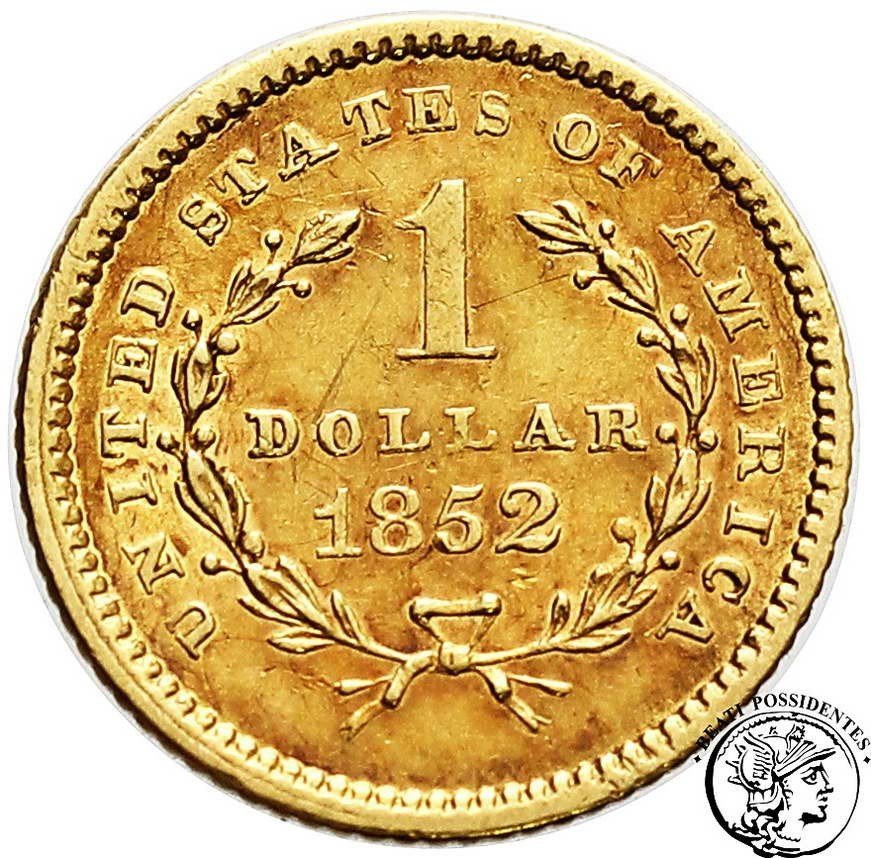 USA 1 dolar 1852 Filadelfia st.2