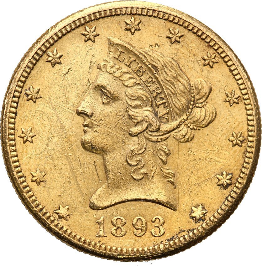 USA 10 dolarów 1893 O Nowy Orlean st.3