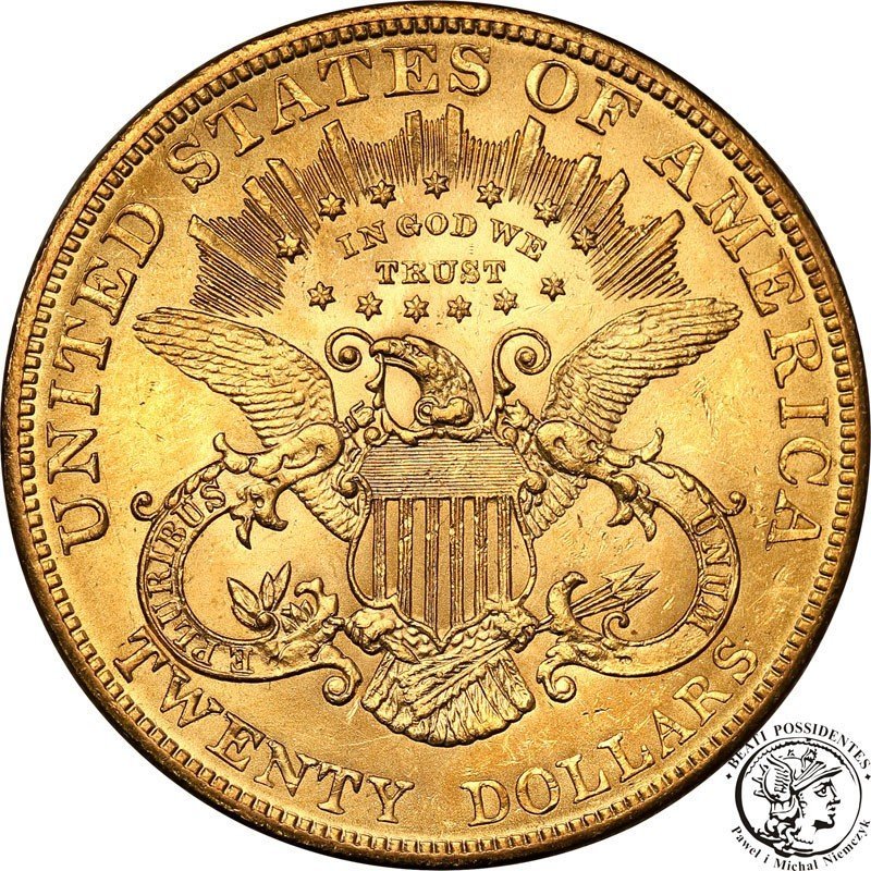 USA 20 dolarów 1904 Philadelphia st.1