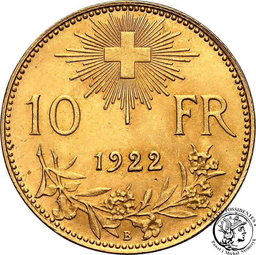 Szwajcaria 10 Franków 1922 st. 1