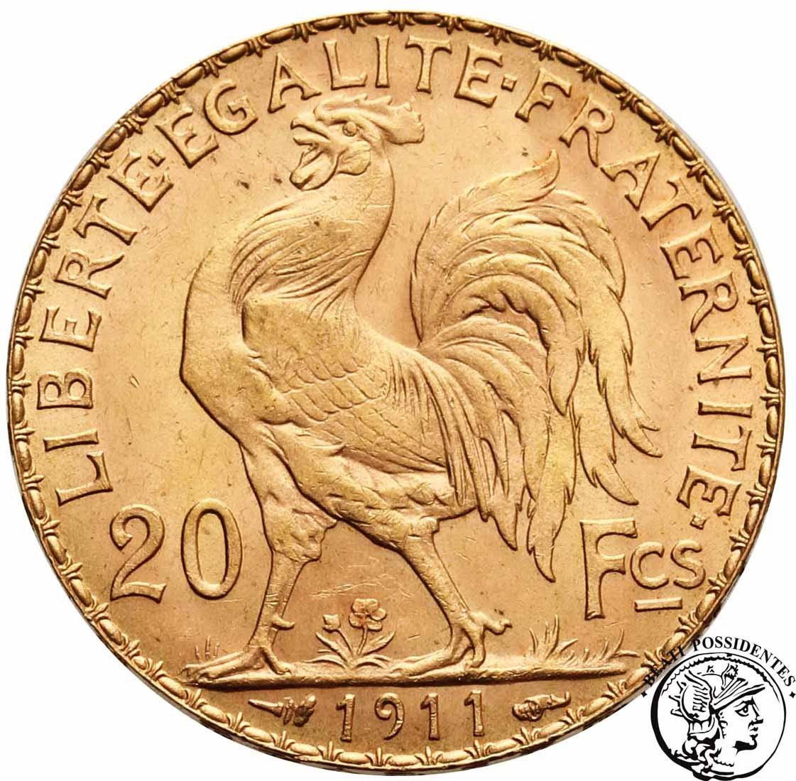 Francja 20 franków 1911 st. 1