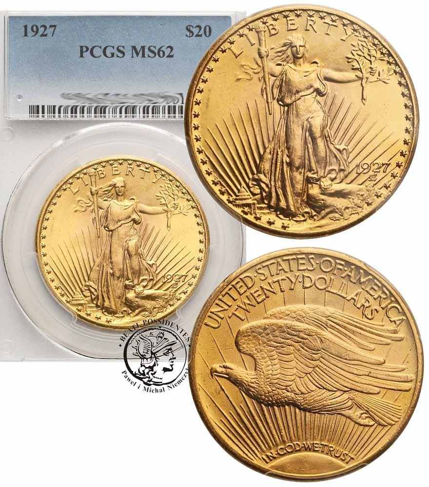 USA 20 dolarów 1927 Saint-Gaudens PCGS MS62