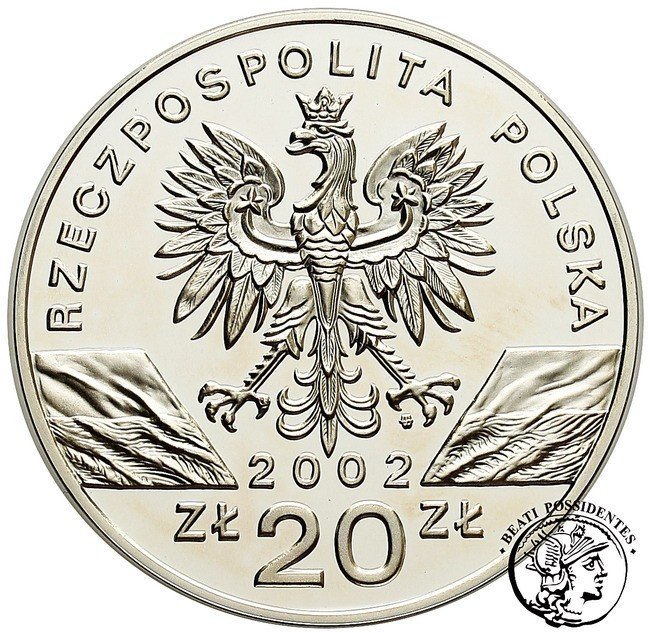 Polska 20 złotych Żółw Błotny 2002