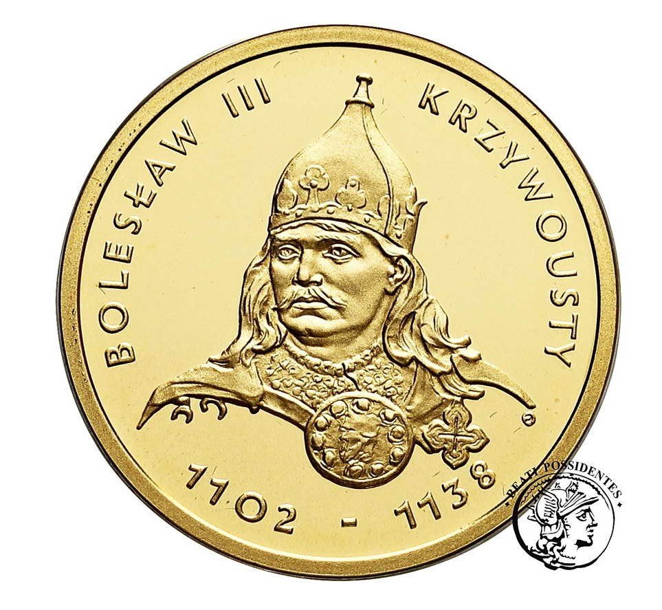 Polska III RP 100 złotych 2000 Bolesław Krzywousty st. L stempel lustrzany
