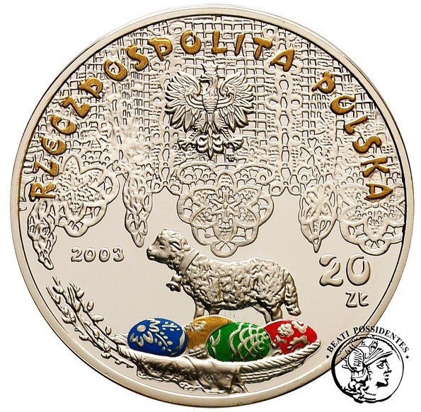 Polska III RP 20 złotych 2003 Śmigus - Dyngus  st. L